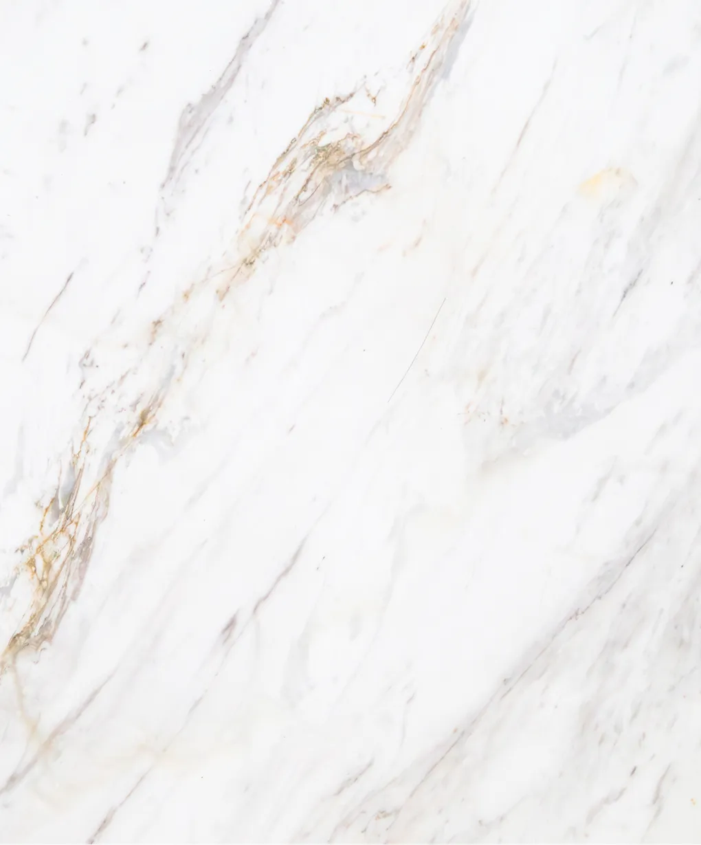 White Marble Background with Golden Highlights